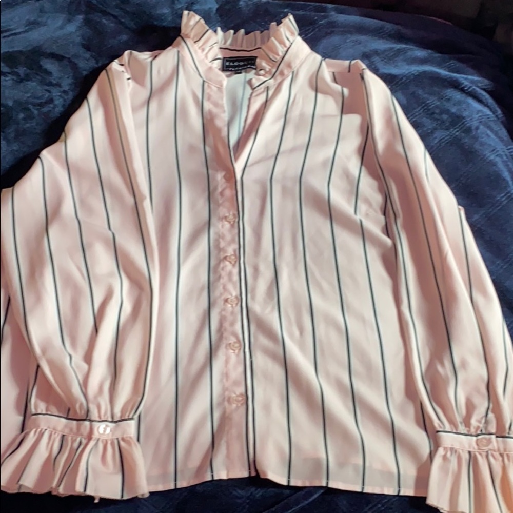 2 Eloquii Plus Size Button Down Blouses - image 1